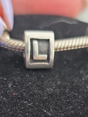 Sterling Silver Initial L Charm For Bracelet